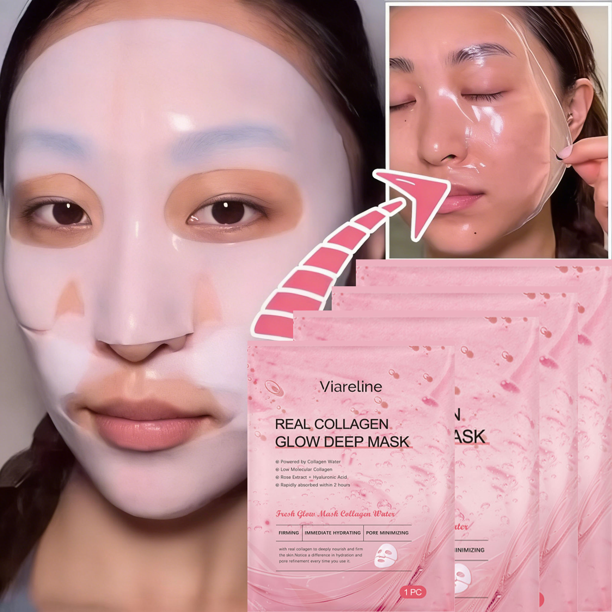 Korean Skincare Routine - Overnight Collagen Mask Salmon DNA PDRN