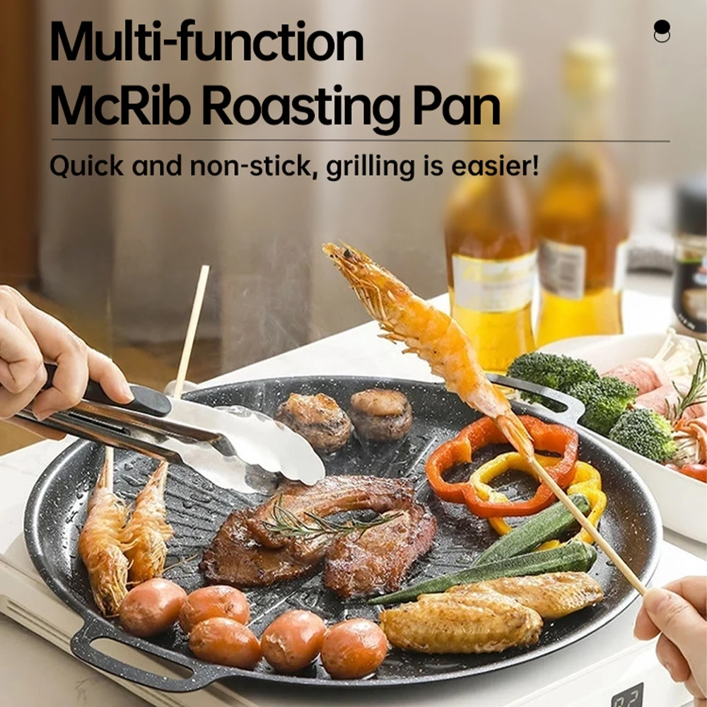 34CM Outdoor BBQ Grill Pan Non - Korean Bbq Grill ulasan dan harga