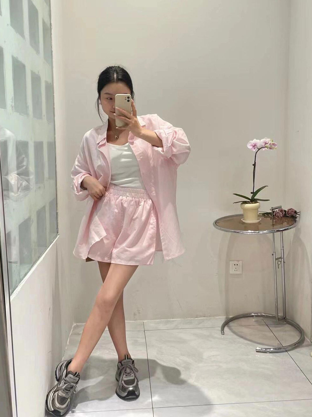 Korean Style Sweet Pink Long S - Korean Lifestyle ulasan dan harga