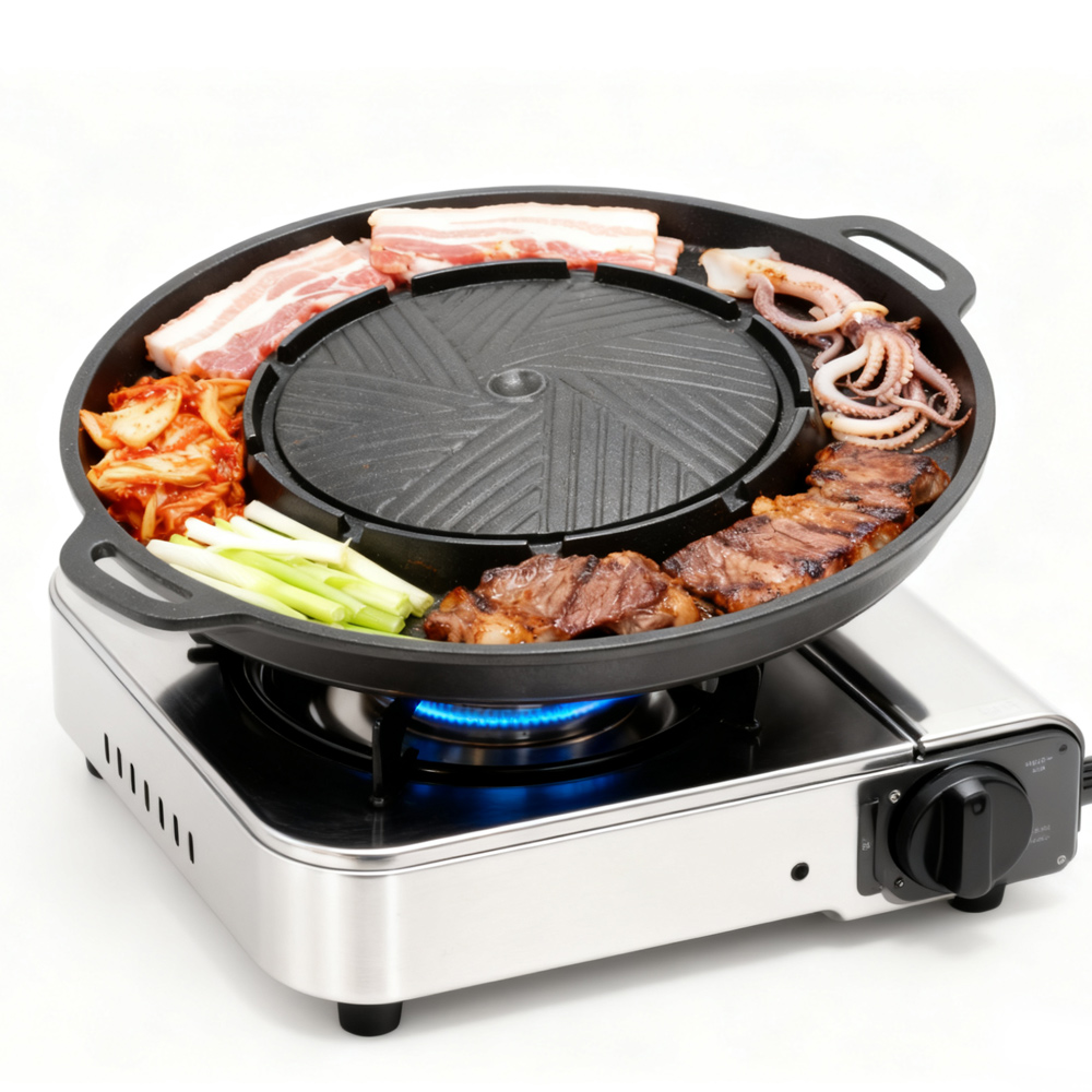 KOSUN Korean BBQ Grill Pan 2 i - Korean Bbq Grill ulasan dan harga