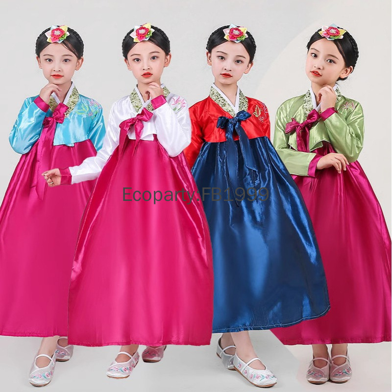 4 Colors Girls Hanbok Dress Ko - Korean Lifestyle ulasan dan harga