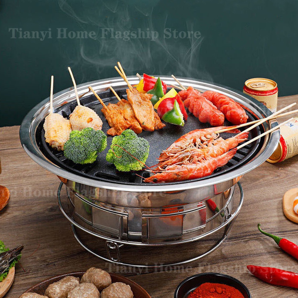 Stainless Steel Charcoal Grill - Korean Bbq Grill ulasan dan harga