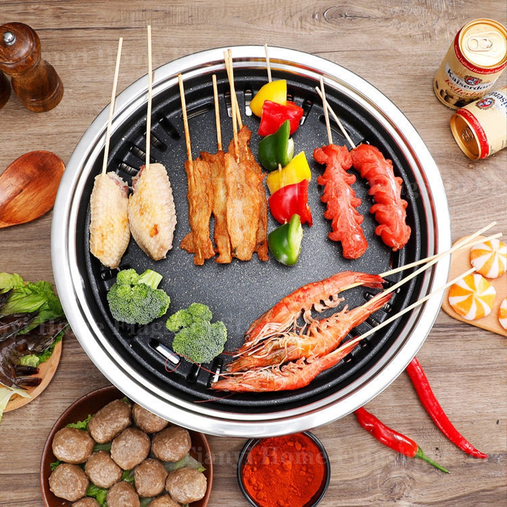 Stainless Steel Charcoal Grill - Korean Bbq Grill ulasan dan harga