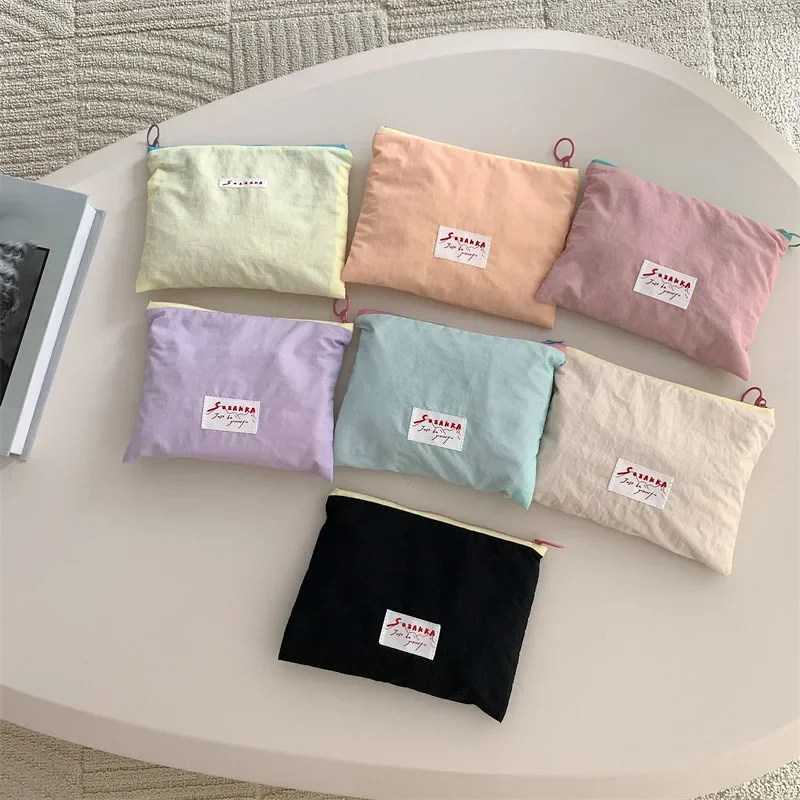 Solid Colour Makeup Bags Korea - Korean Skincare Routine ulasan dan harga