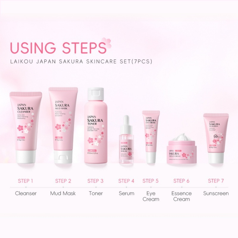 Korean Sakura Skincare Set Hyd - Korean Skincare Routine ulasan dan harga
